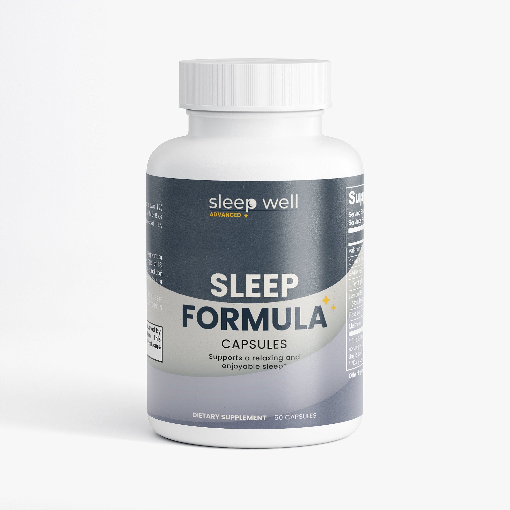 Sleep Well™ Restore – Advanced Sleep Capsules with GABA, Valerian & Melatonin